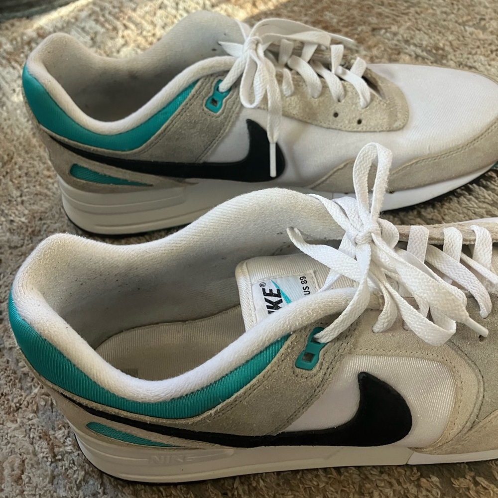 Nike Air Pegasus 89 White Sneakers - Picture 2 of 10
